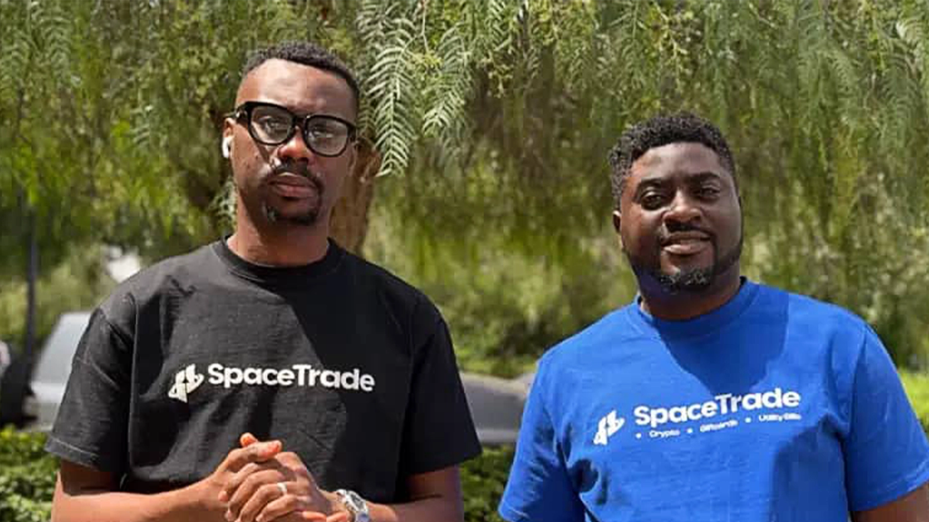From Left: CEO and Founder SpaceTrade, Emmanuel Amure and CTO /Co Founder, Oluwatobi Odunaiya