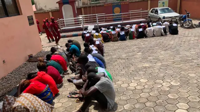 Amotekun uncovers foreigners’ criminal network, parades 53 suspects in Ondo