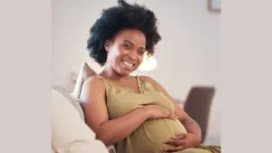 A pregnant woman