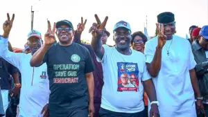 Iyovwaye Opens Delta Campaign HQ as Obi, Omo-Agege Rally NDC Support