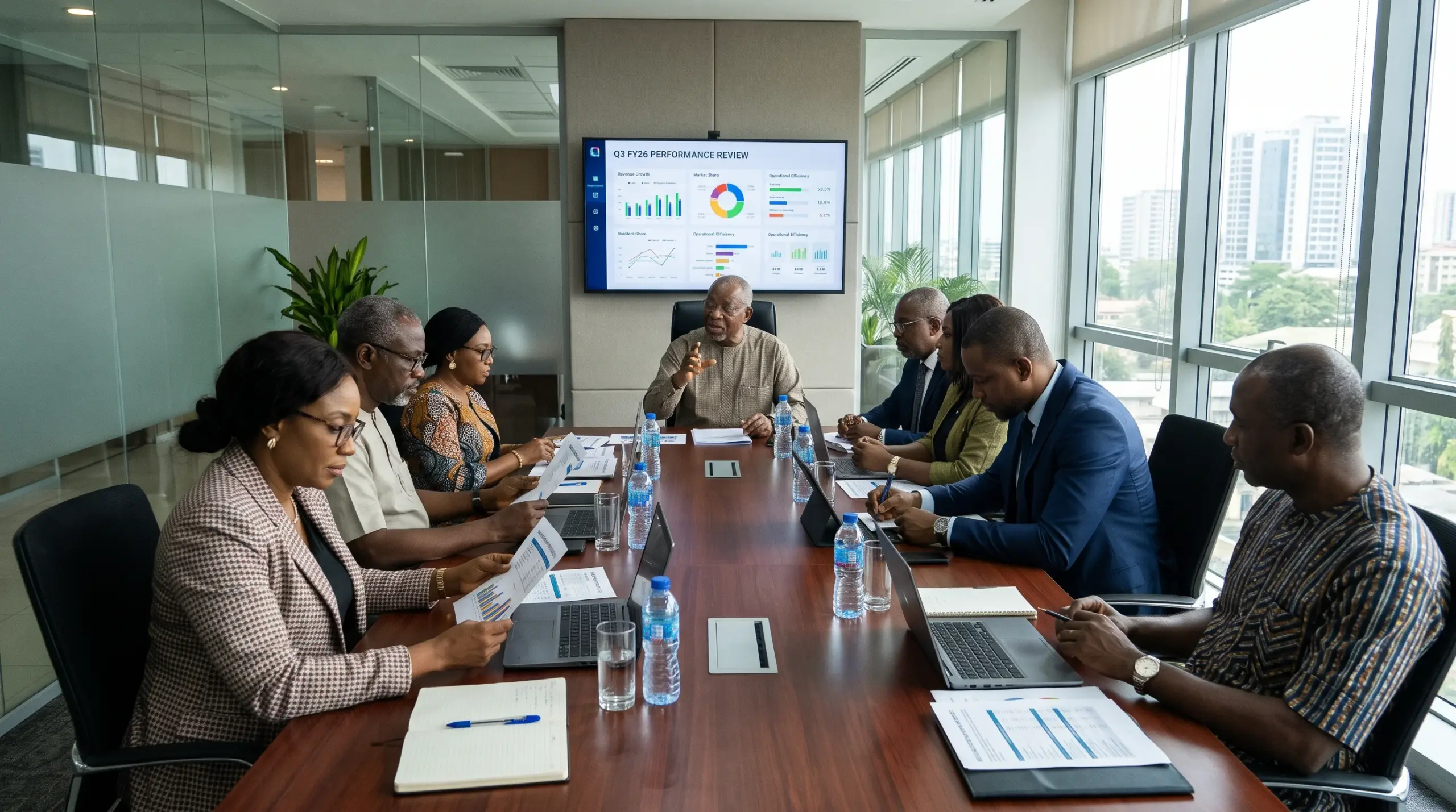 A board meeting