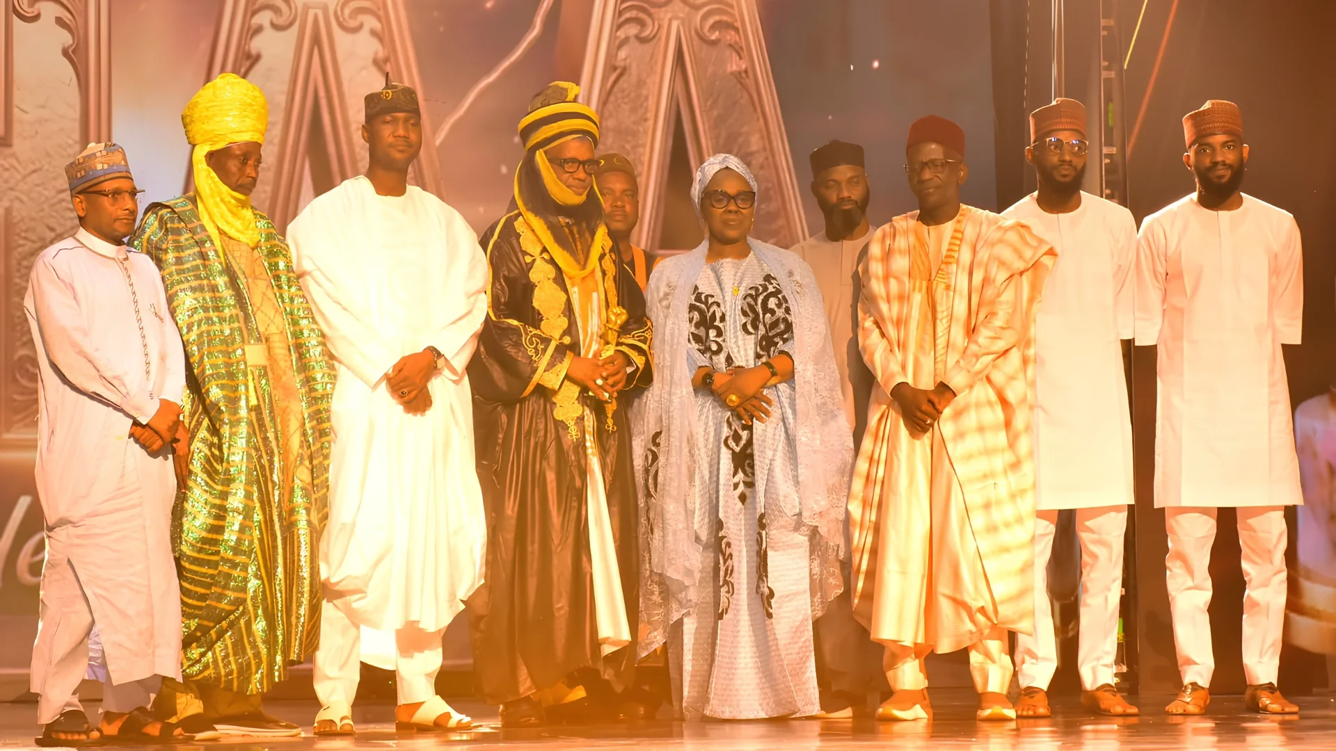 Abdulhafiz Umar Barau alongside wellwishers at the event.