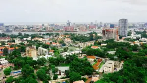 Aerial view of Lagos