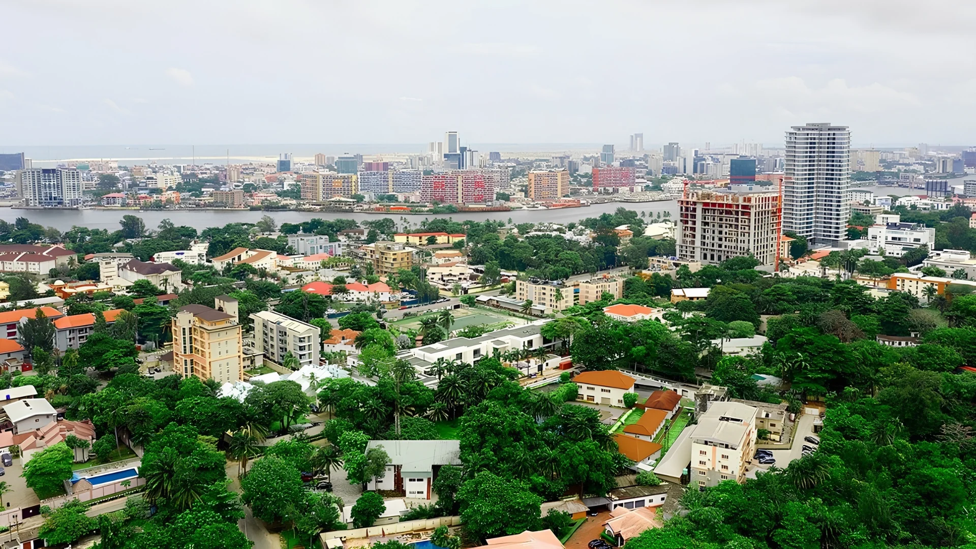 Aerial view of Lagos