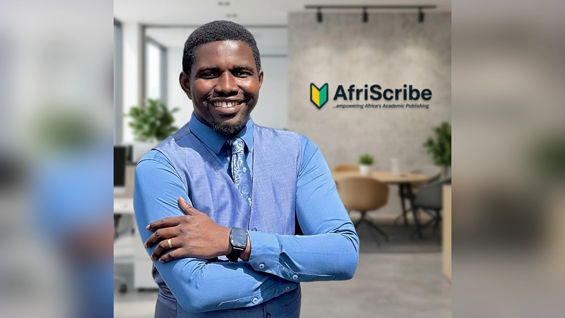 AfriScribe founder, Dr Olasunkanmi Arowolo,