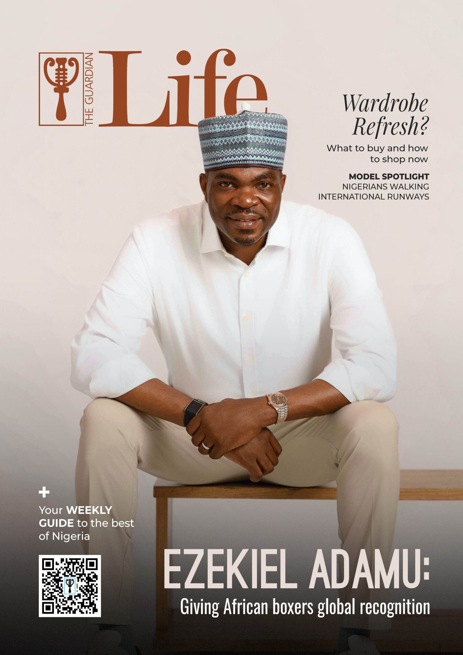 Ezekiel Adamu on the cover of Guardian Life