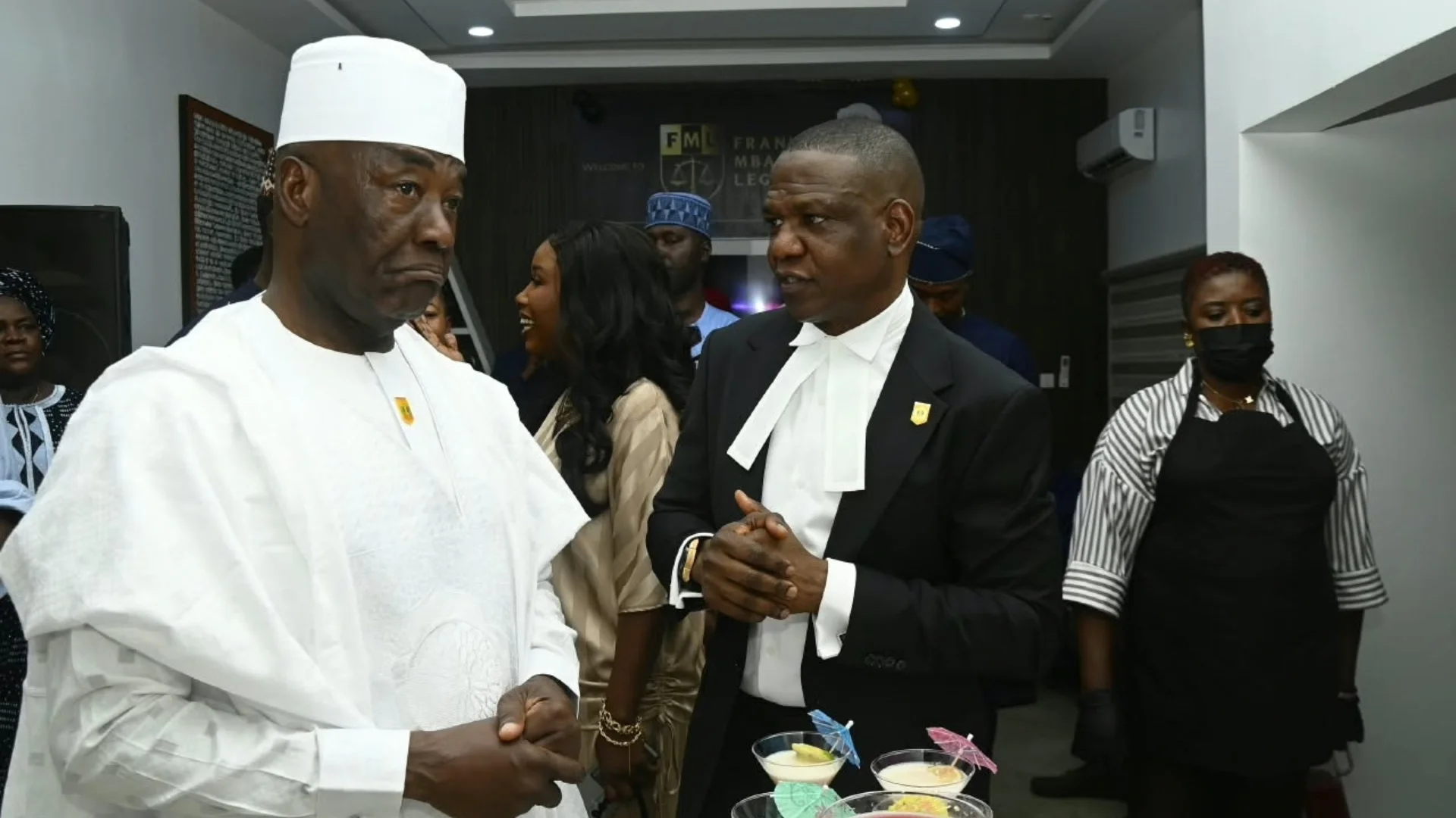 Former IGP Mohammed Dikko Abubakar and retired Deputy Inspector-General of Police Frank Mba