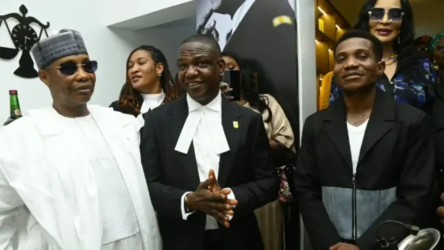Former Inspector General of Police Usman Alkali Baba retired Deputy Inspector-General of Police Frank Mba, Pastor Jerry Eze and Bianca Ojukwu