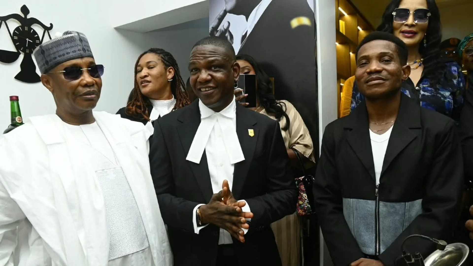 Former Inspector General of Police Usman Alkali Baba retired Deputy Inspector-General of Police Frank Mba, Pastor Jerry Eze and Bianca Ojukwu