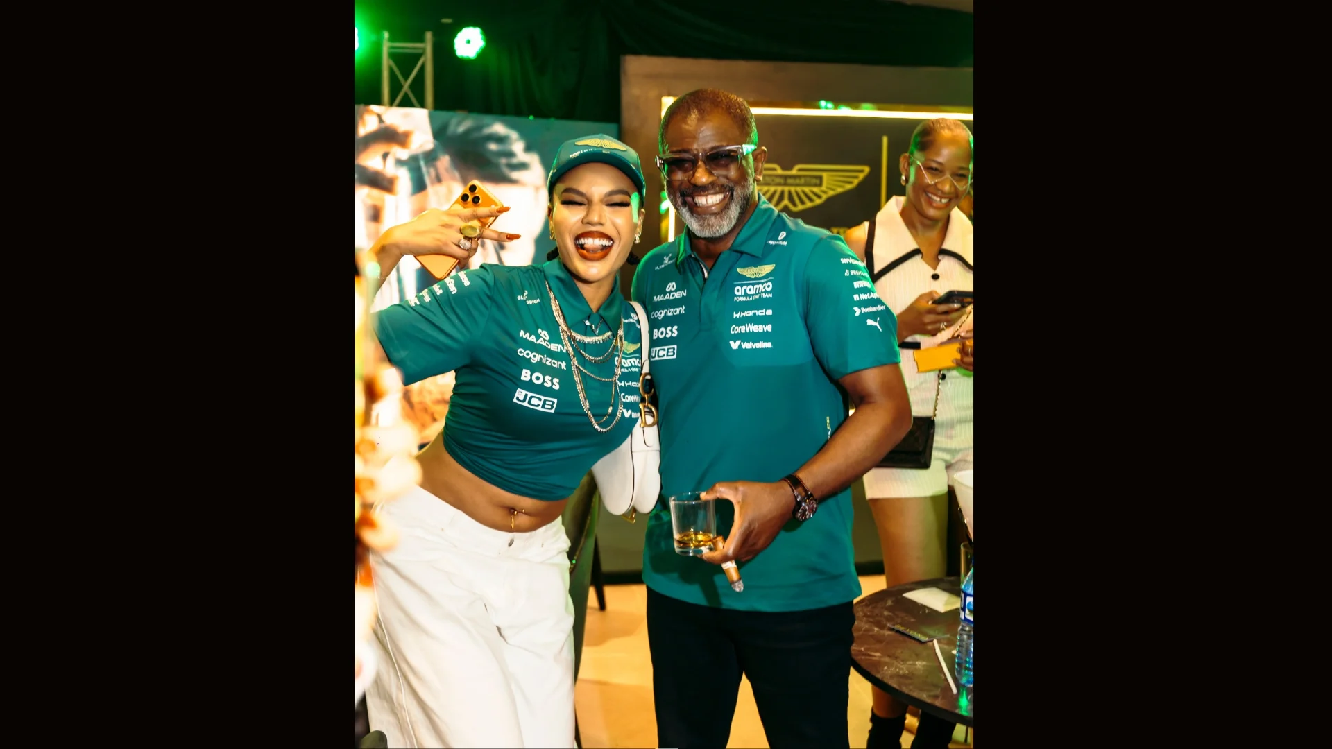 Celebrities in attendance at the Glenfiddich BEYOND Night Before the Race event in Abuja.