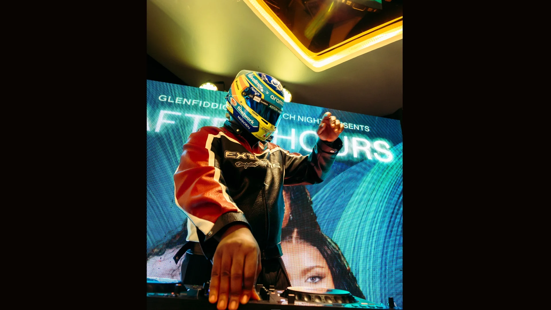 DJ performing at the Glenfiddich BEYOND gathering in Abuja on October 10, 2026.