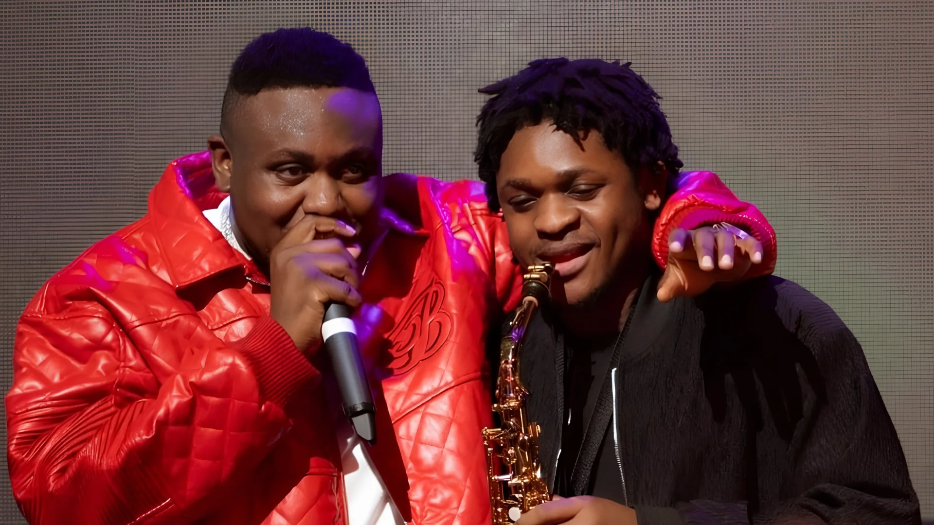 Ife Sax on stage with Great Adamz
