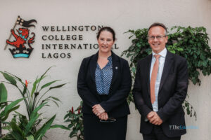 Headmaster of Wellington College International Lagos, Christine Haslet and Master of Wellington College, UK, James Dahl.
