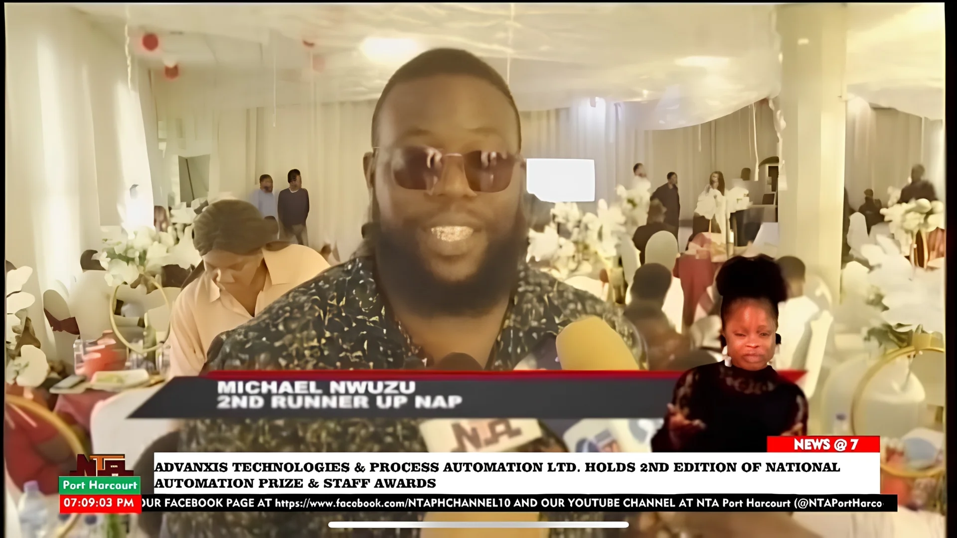 Second runner-up Michael Nwuzu featured in broadcast coverage