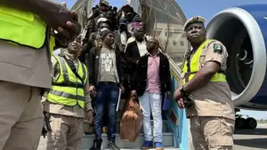 Nigerian returnees from South Africa