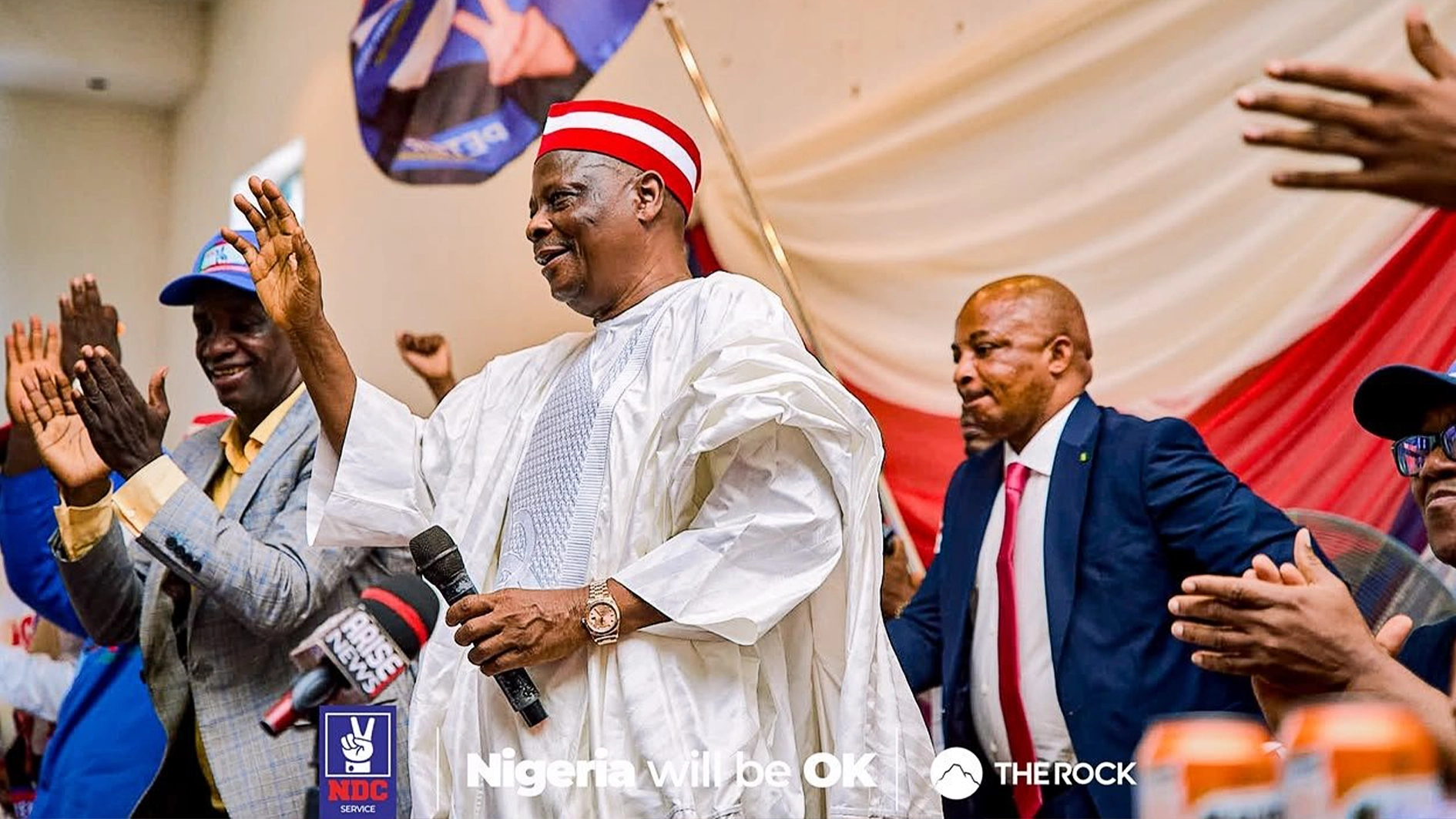 Vice-presidential candidate of the Nigeria Democratic Congress (NDC), Senator Rabiu Musa Kwankwaso