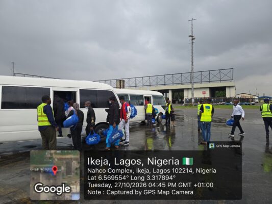 Returnees arriving from Libya