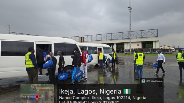 Returnees arriving from Libya