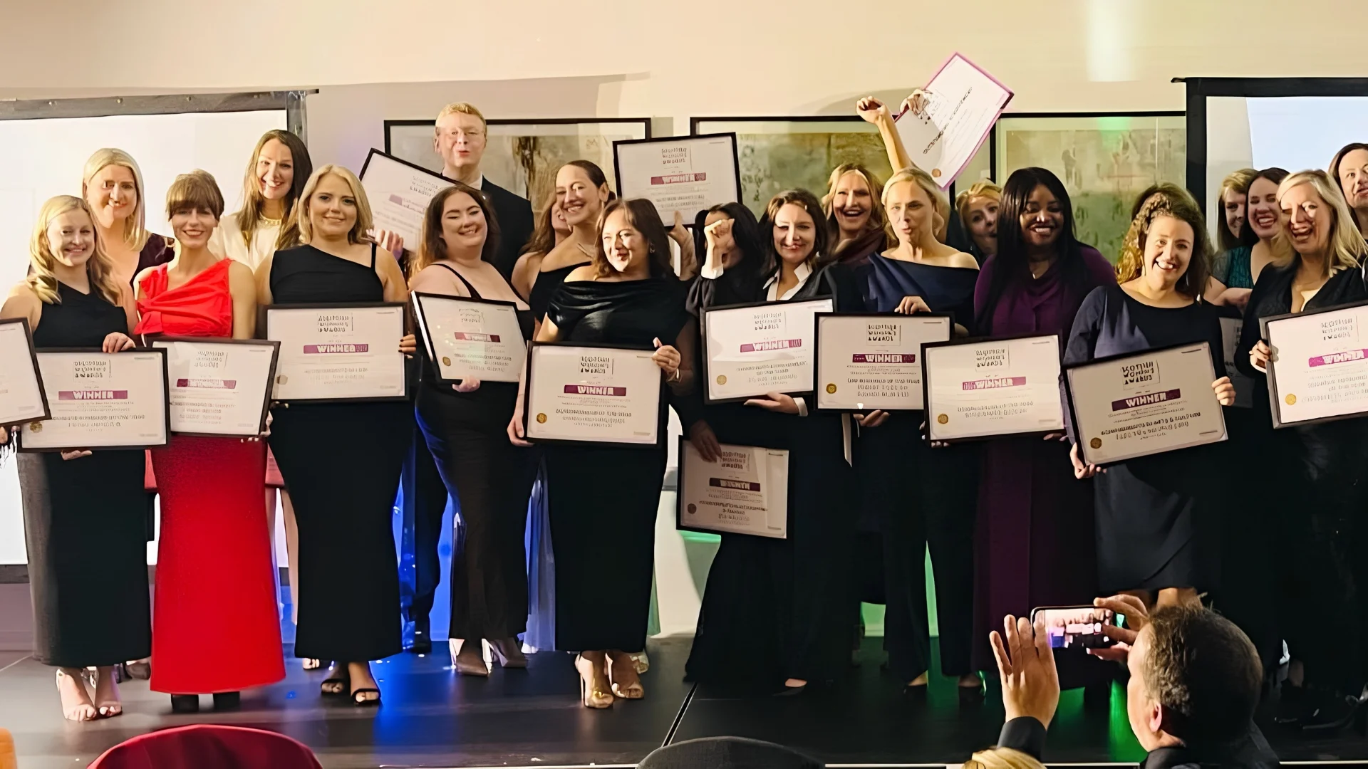 Award winners at the Scottish Women's Awards.