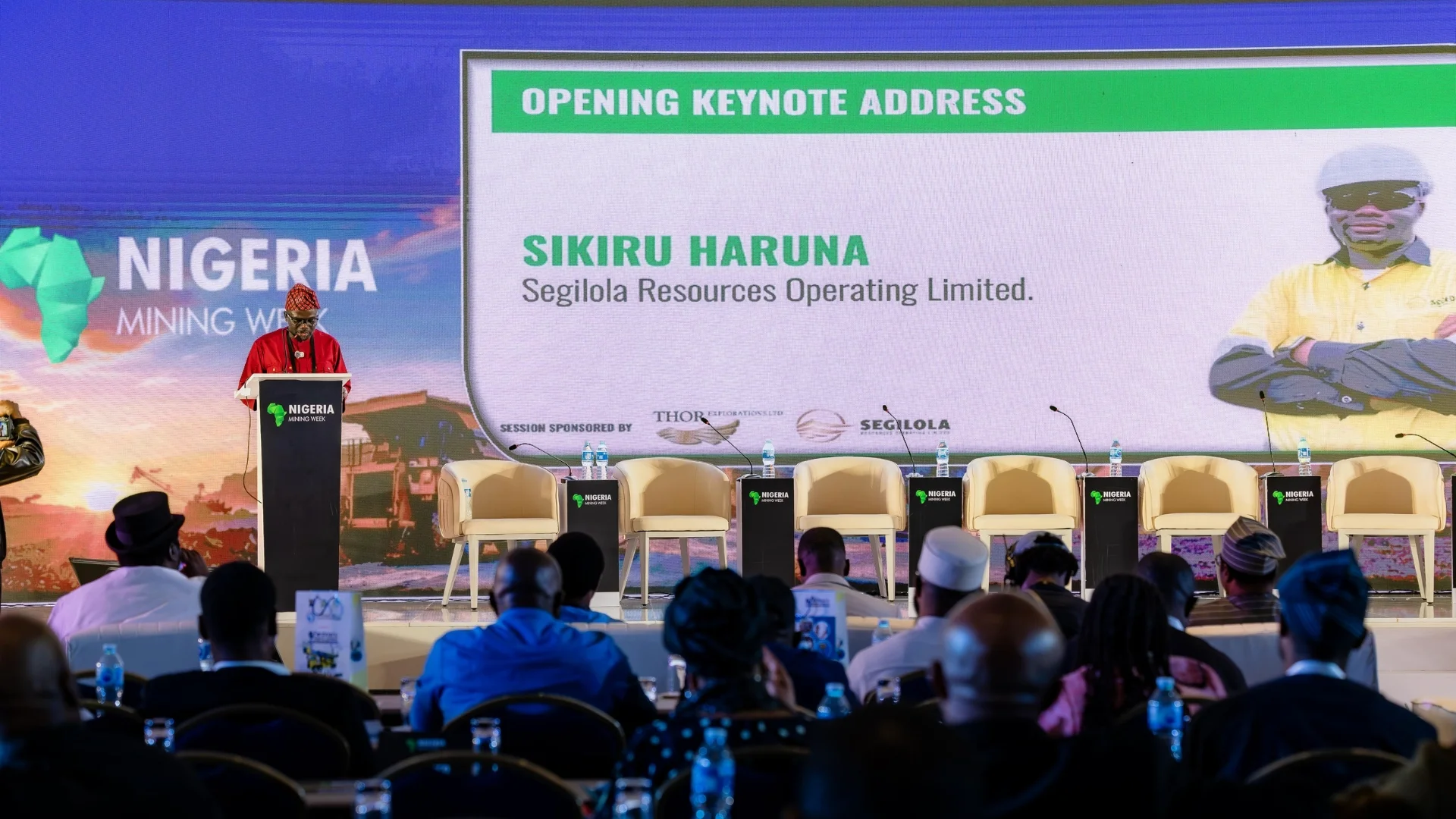 Sikiru Haruna gave a keynote speech