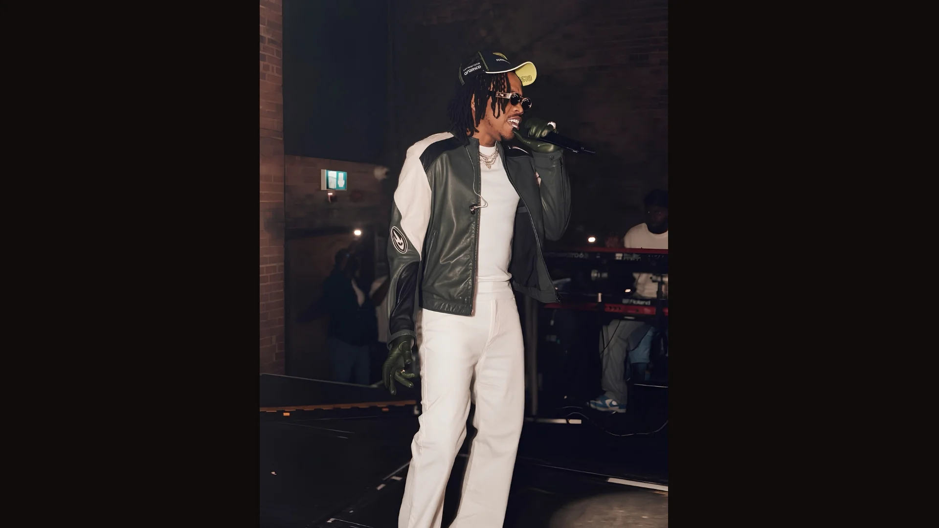 Tekno performs on stage