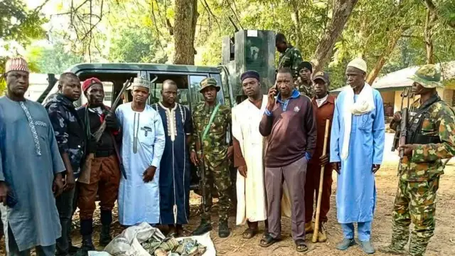 Troops of Operation MESA with Kidnapped Victim