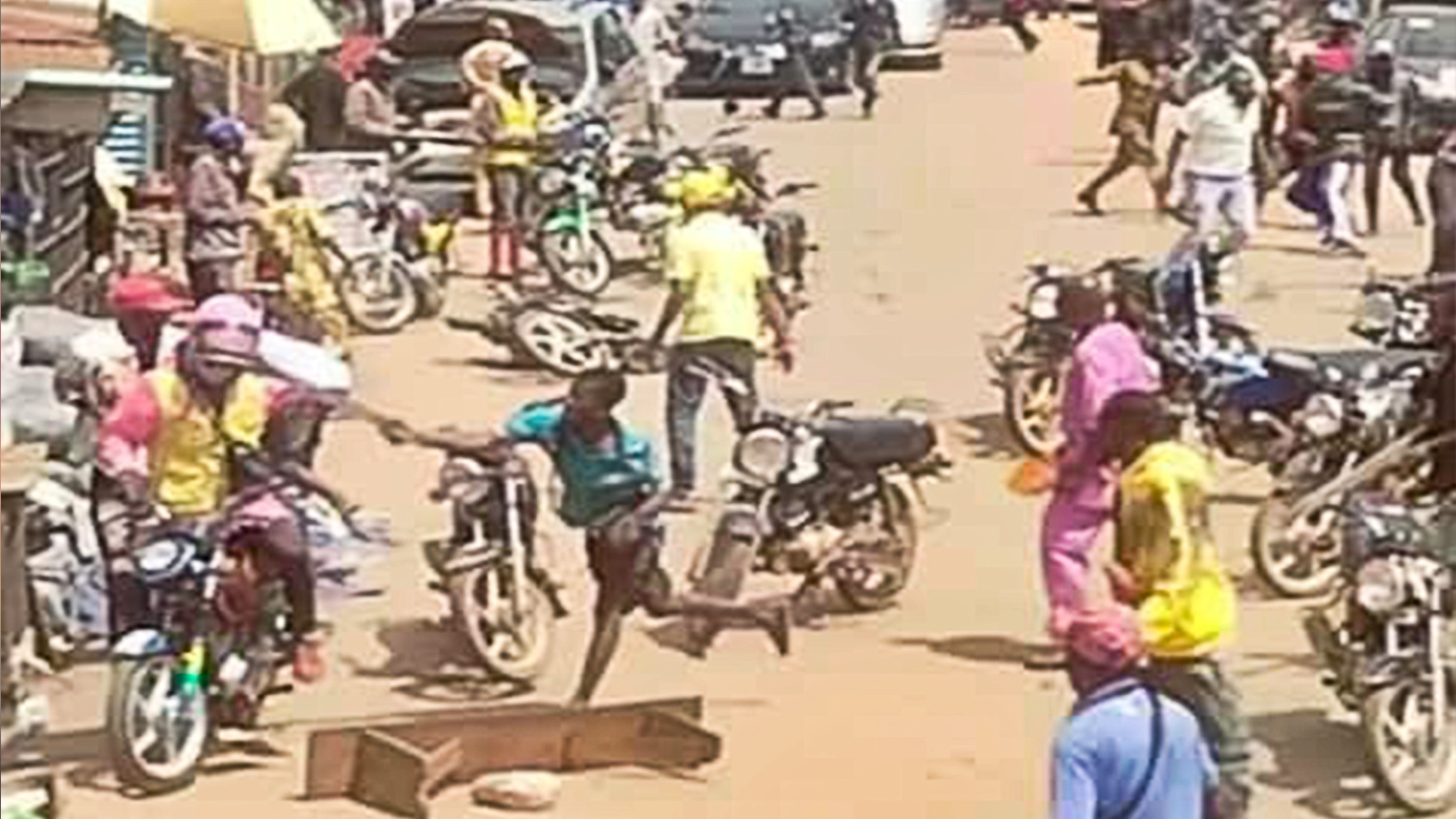 commercial motorcyclists during the incident