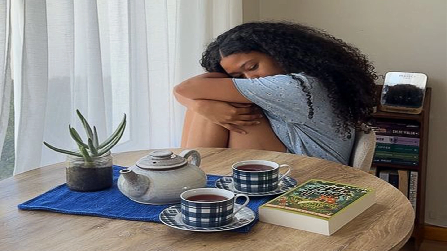 Young woman doing nothing