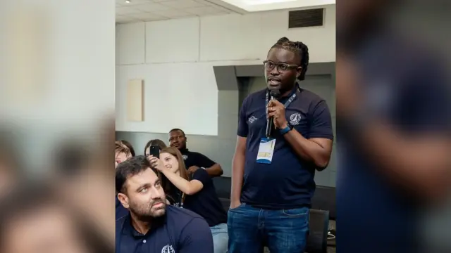 Kelechi Iwuagwu speaking during the Global Youth Diplomacy Forum – Paris Edition 2026
