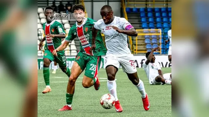Enugu Rangers defeated MC Alger 2-0 in Abeokuta yesterday to set the stage for a decisive second leg in Algeria next weekend.