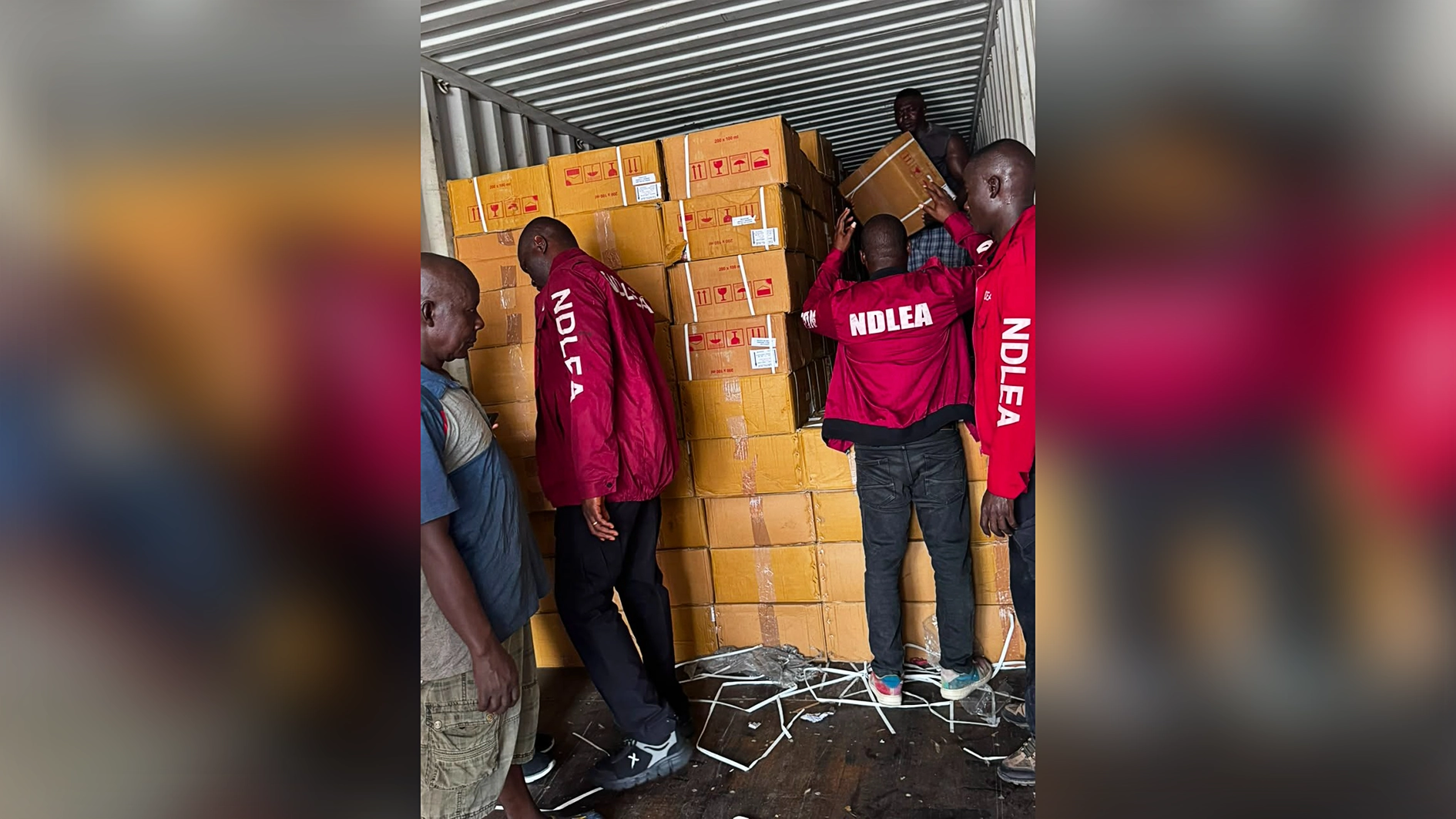 NDLEA officers during the operation.
