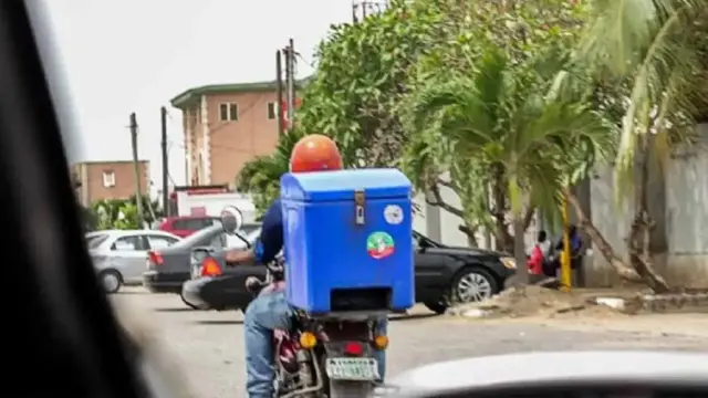 A dispatch rider on duty