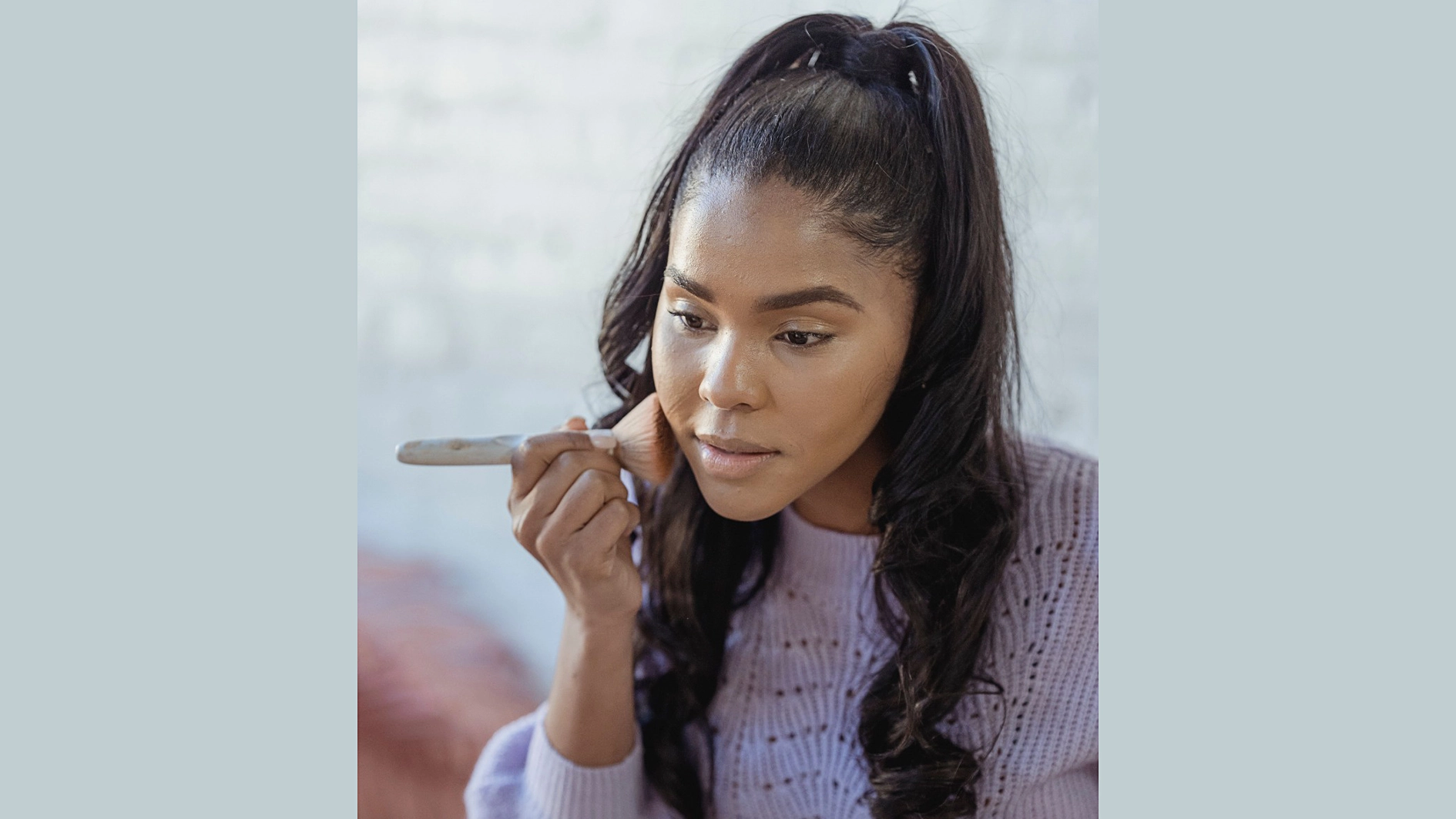 Young Woman wearing make up