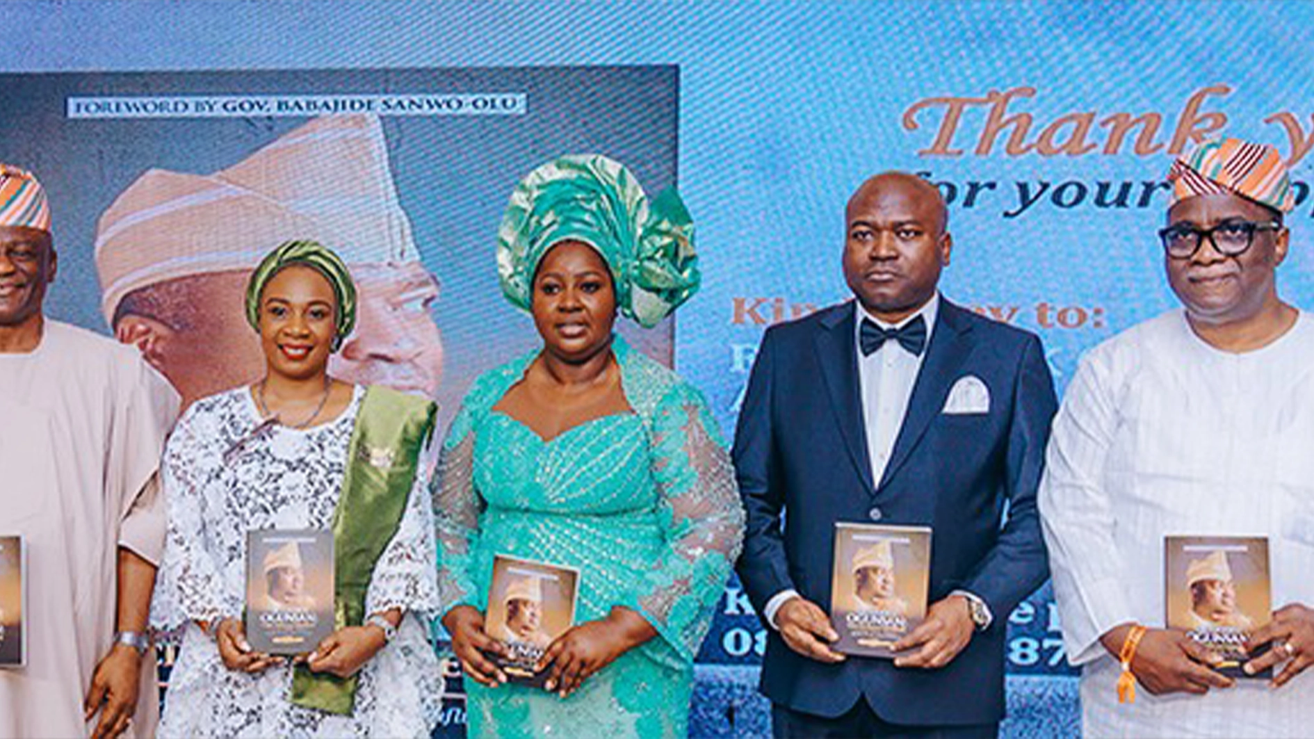 IGP Olatunji Rilwan Disu (left); APC Lagos State Deputy Governorship Candidate, Princess Damilola Sonayon James; Wife of the Celebrant/Managing Director, Executive Hotel and Suites, Dr Ajoke Ogunsan; LSSTF boss, Dr Ayodele Ogun- san and CEO/MD, JB Farms Ltd, Mr Ajibola Bankole Adebutu, during Ogunsan’s 50th Birthday Celebration and the launch of the new book; Dr Ayodele Ogunsan: ‘The Civilian General’ and at the Civic Centre, V/I, Lagos