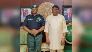 Rivers State Governor, Siminalyi Fubara and IGP Tunji Disu
