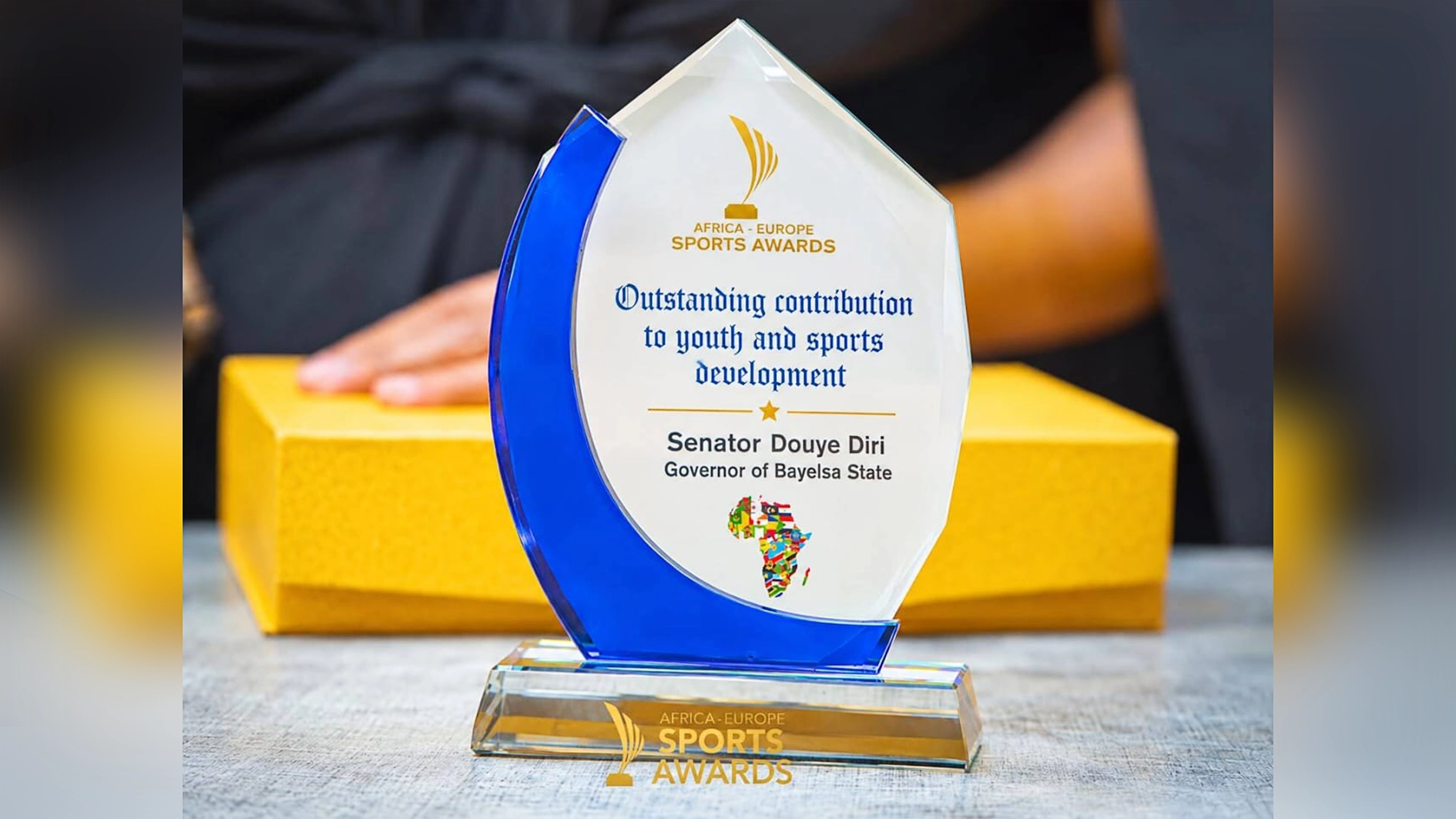 Bayelsa State Governor, Senator Douye Diri, has received the Outstanding Contribution to Youth and Sports Development