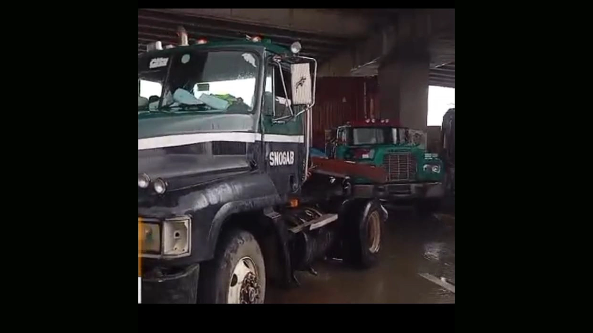 Scene of the accident yesterday