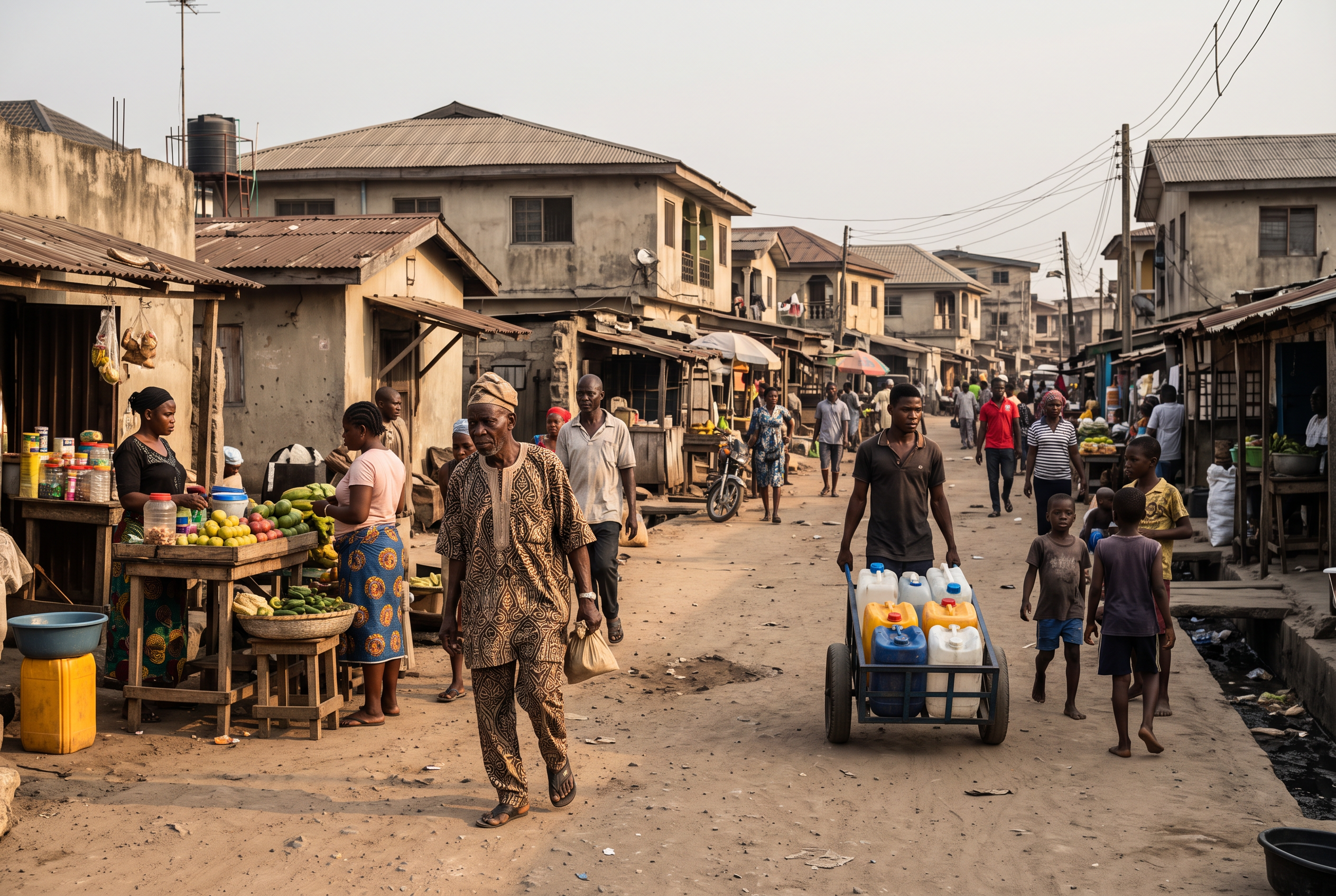 Public health and living conditions that contribute to Nigeria's low average life expectancy
