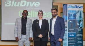 L-R: Chief Executive Officer of BluDive Technologies Limited, Mr Abdul-Azeez Musa; Territory Manager, Middle East & Africa at Delinea, Nadia Zamouri; Delinea Sales Engineer, Vijay Balakrishnan, at the BluDive-Delinea Executive Seminar, themed “Beyond the Firewall: Securing Identity and Privileged Access in the AI Era,” held recently at the Radisson Blu Anchorage Hotel, Victoria Island, Lagos.