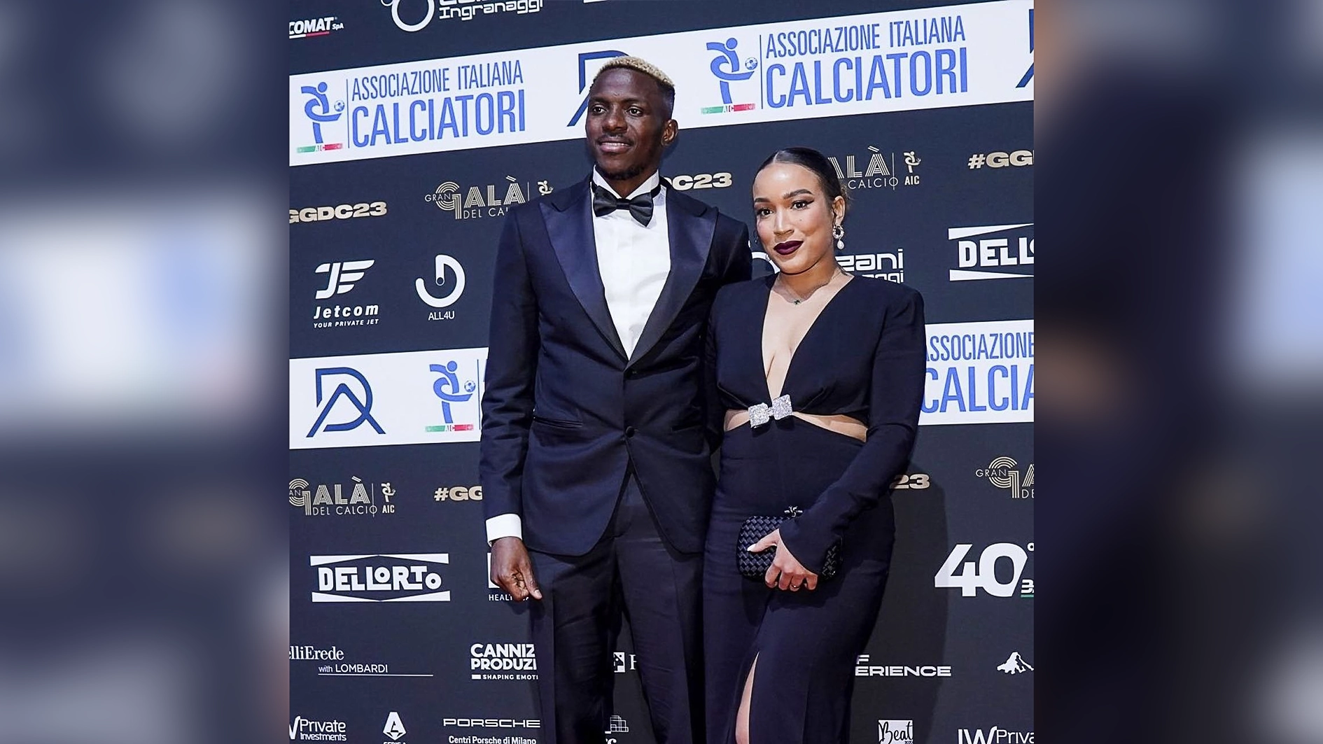 Osimhen and Stefanie Kim Ladewig